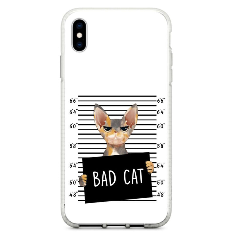 Personalized Bad Cat Phone Case - Up to 2 Cats - Gift Idea For Cat Lover - Yes, We're Aware Of How Obnoxious - Case For iPhone And Samsung