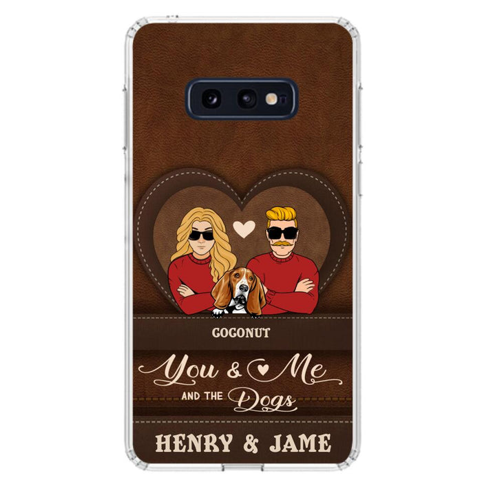 Custom Personalized You & Me And The Dogs Phone Case - Upto 5 Dogs - Valentine's Day Gift Idea For Couple/ Dog Lover - Case For iPhone And Samsung