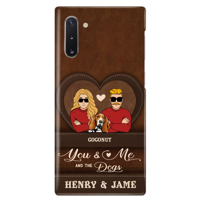 Custom Personalized You & Me And The Dogs Phone Case - Upto 5 Dogs - Valentine's Day Gift Idea For Couple/ Dog Lover - Case For iPhone And Samsung