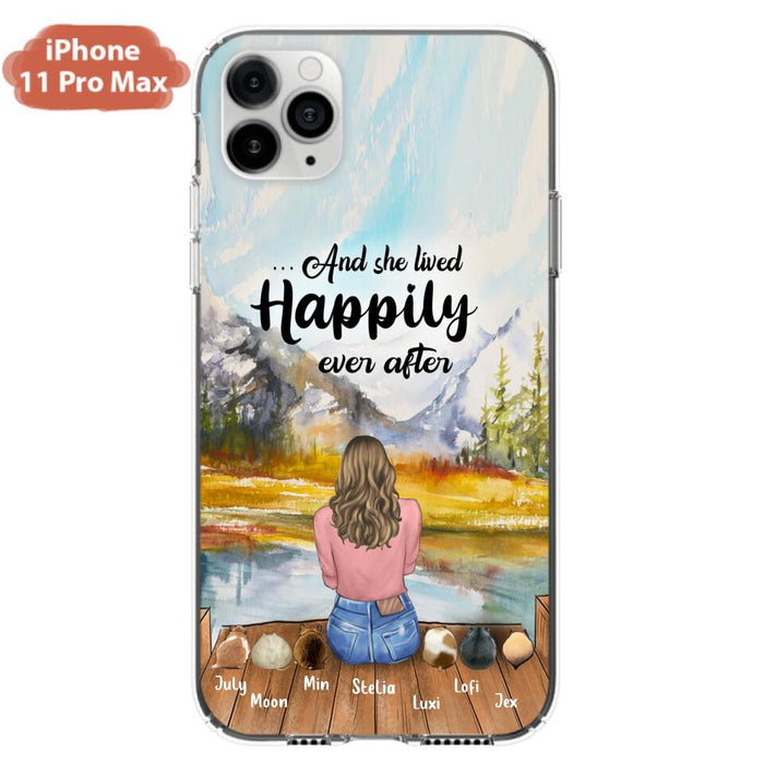 Custom Personalized Pet Phone Case - Gifts For Pet Lovers With 6 Pets - Case for Iphone and  Samsung