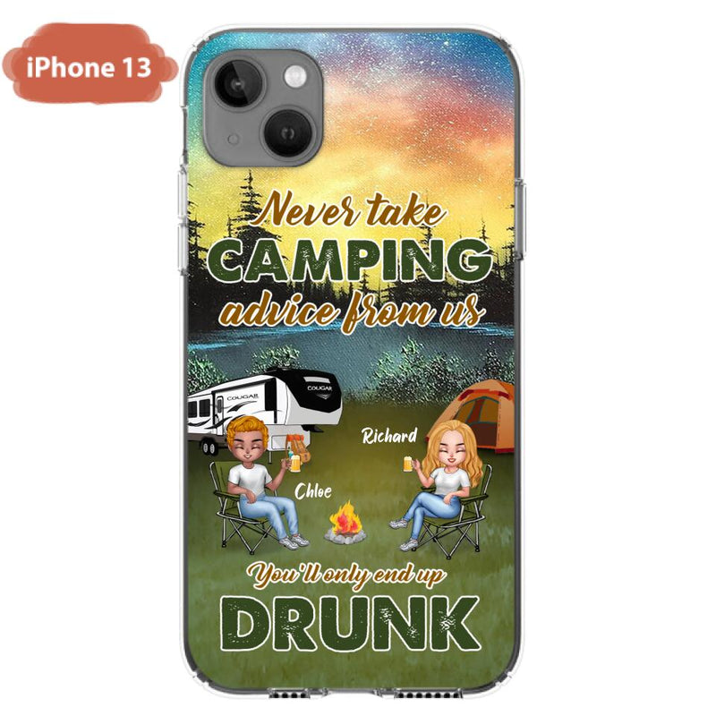 Personalized Camping Friend Phone Case - Up to 7 People - Gift Idea For Camping Friends - We're Like A Really Small Gang - Case For iPhone And Samsung