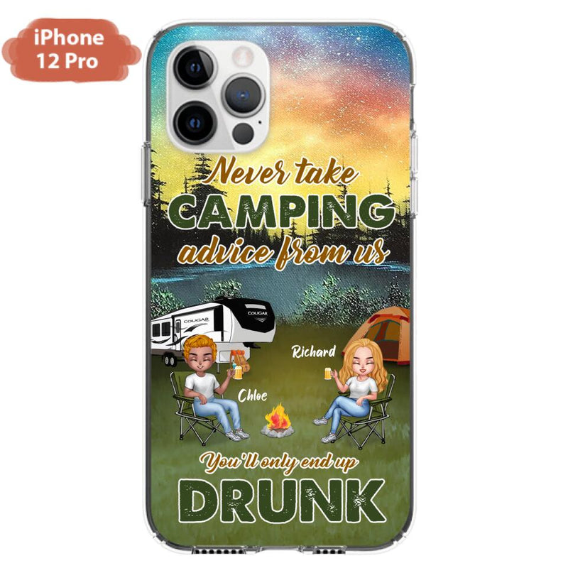 Personalized Camping Friend Phone Case - Up to 7 People - Gift Idea For Camping Friends - We're Like A Really Small Gang - Case For iPhone And Samsung
