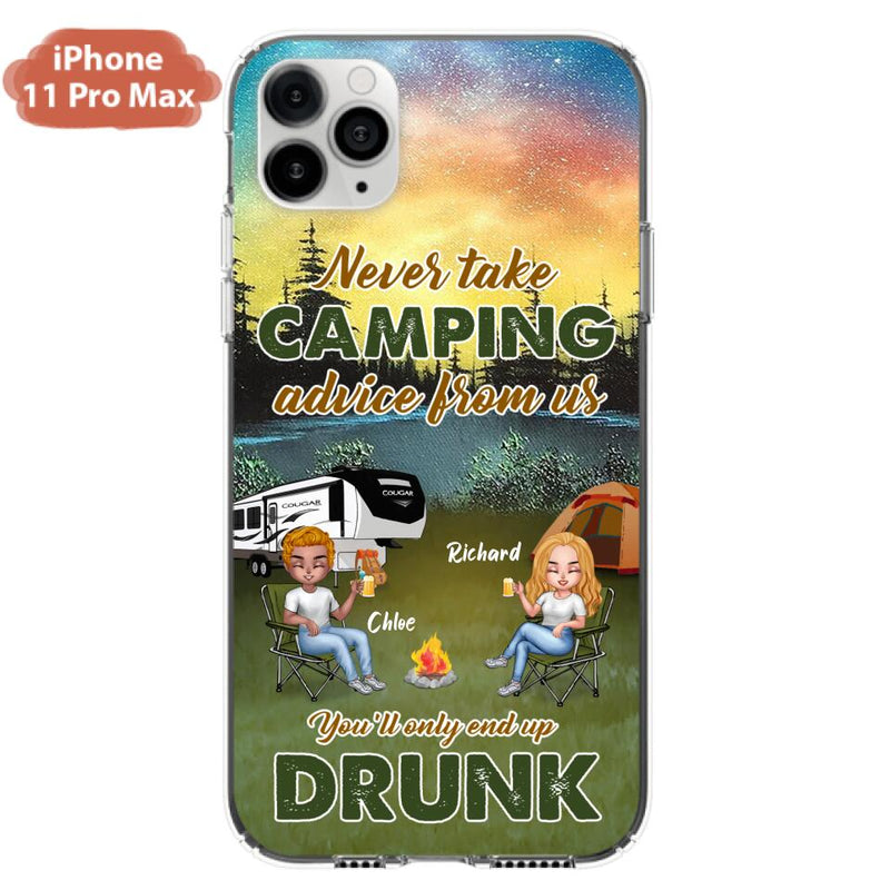 Personalized Camping Friend Phone Case - Up to 7 People - Gift Idea For Camping Friends - We're Like A Really Small Gang - Case For iPhone And Samsung