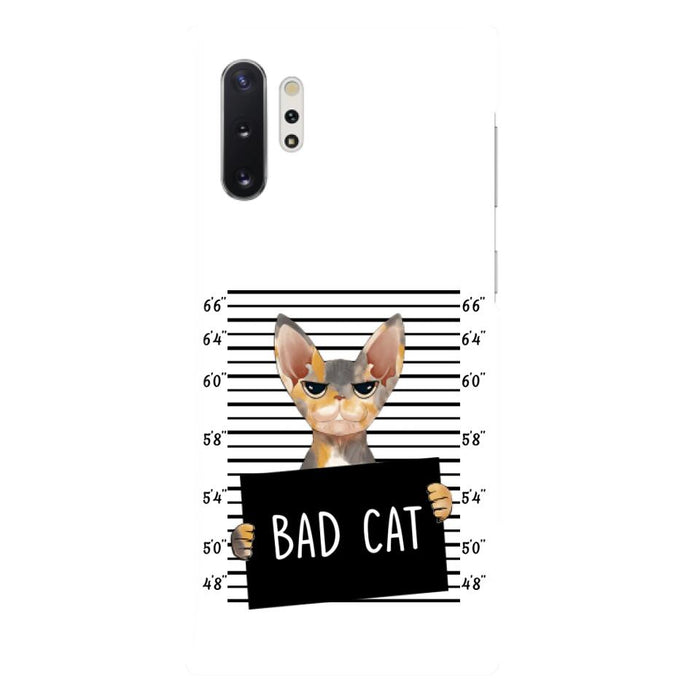 Custom Personalized Bad Cat Phone Case - Upto 2 Cats - Gift Idea For Cat Lover - Yes, We're Aware Of How Obnoxious - Case For iPhone And Samsung