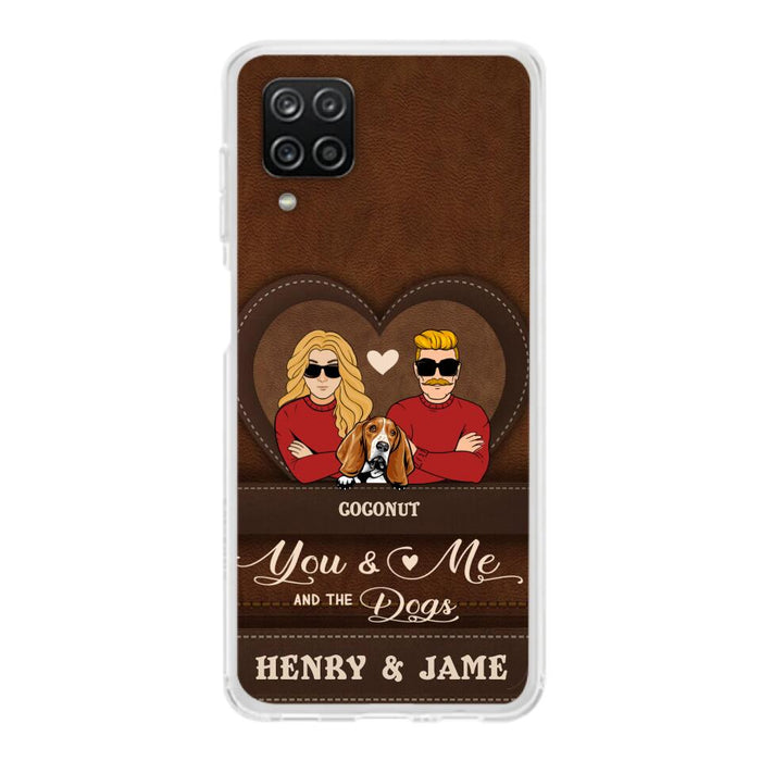 Custom Personalized You & Me And The Dogs Phone Case - Upto 5 Dogs - Valentine's Day Gift Idea For Couple/ Dog Lover - Case For iPhone And Samsung