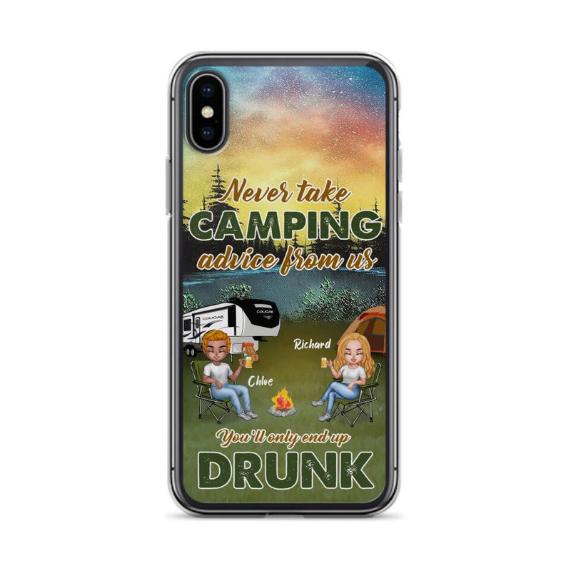 Personalized Camping Friend Phone Case - Up to 7 People - Gift Idea For Camping Friends - We're Like A Really Small Gang - Case For iPhone And Samsung