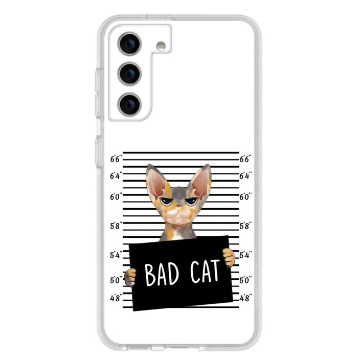 Custom Personalized Bad Cat Phone Case - Upto 2 Cats - Gift Idea For Cat Lover - Yes, We're Aware Of How Obnoxious - Case For iPhone And Samsung