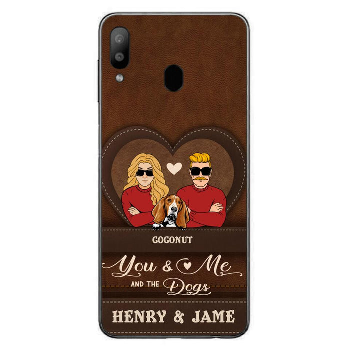 Custom Personalized You & Me And The Dogs Phone Case - Upto 5 Dogs - Valentine's Day Gift Idea For Couple/ Dog Lover - Case For iPhone And Samsung