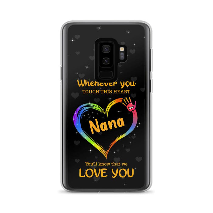 Custom Personalized Phone Case - Whenever You Touch This Heart, You'll Know That We Love You - Case For Iphone and Samsung