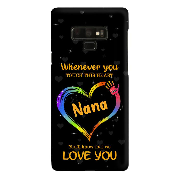 Custom Personalized Phone Case - Whenever You Touch This Heart, You'll Know That We Love You - Case For Iphone and Samsung