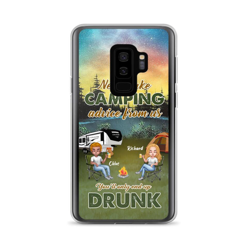 Personalized Camping Friend Phone Case - Up to 7 People - Gift Idea For Camping Friends - We're Like A Really Small Gang - Case For iPhone And Samsung