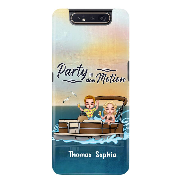 Custom Personalized Pontoon Couple/ Queen/ Captain Phone Case - Pontoon Gift Idea - Husband And Wife Pontoon Partners For Life - Case For iPhone And Samsung