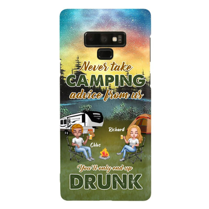 Personalized Camping Friend Phone Case - Up to 7 People - Gift Idea For Camping Friends - We're Like A Really Small Gang - Case For iPhone And Samsung