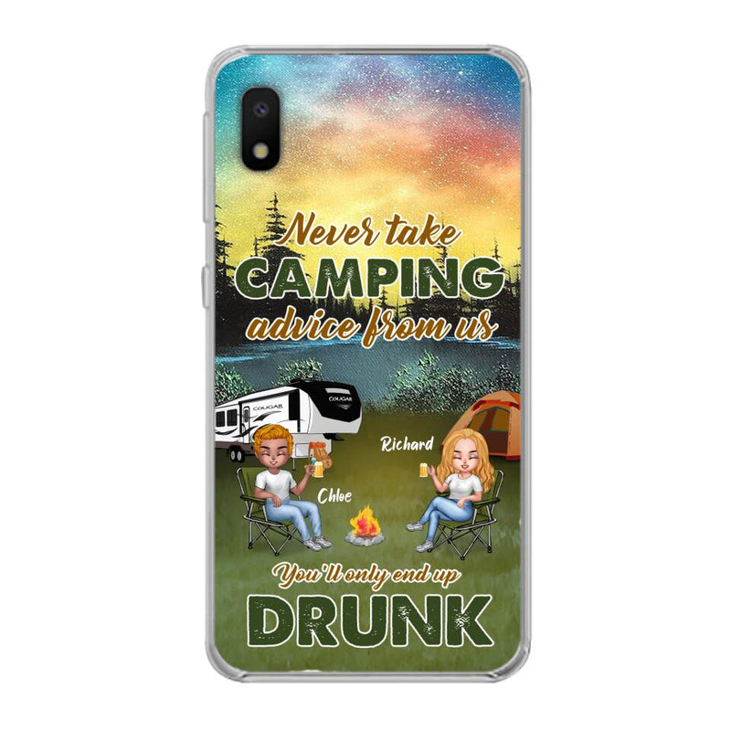 Personalized Camping Friend Phone Case - Up to 7 People - Gift Idea For Camping Friends - We're Like A Really Small Gang - Case For iPhone And Samsung