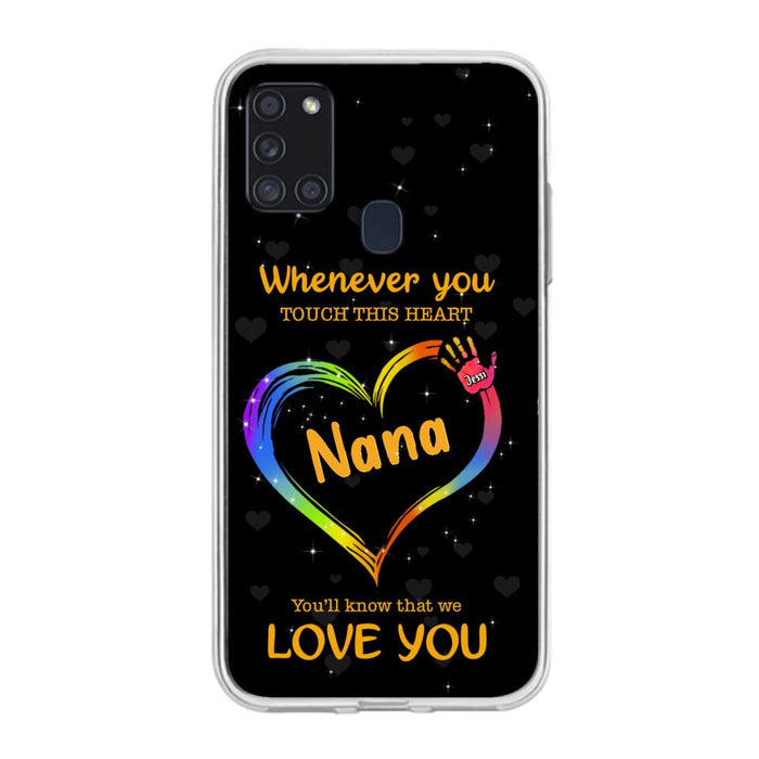 Custom Personalized Phone Case - Whenever You Touch This Heart, You'll Know That We Love You - Case For Iphone and Samsung