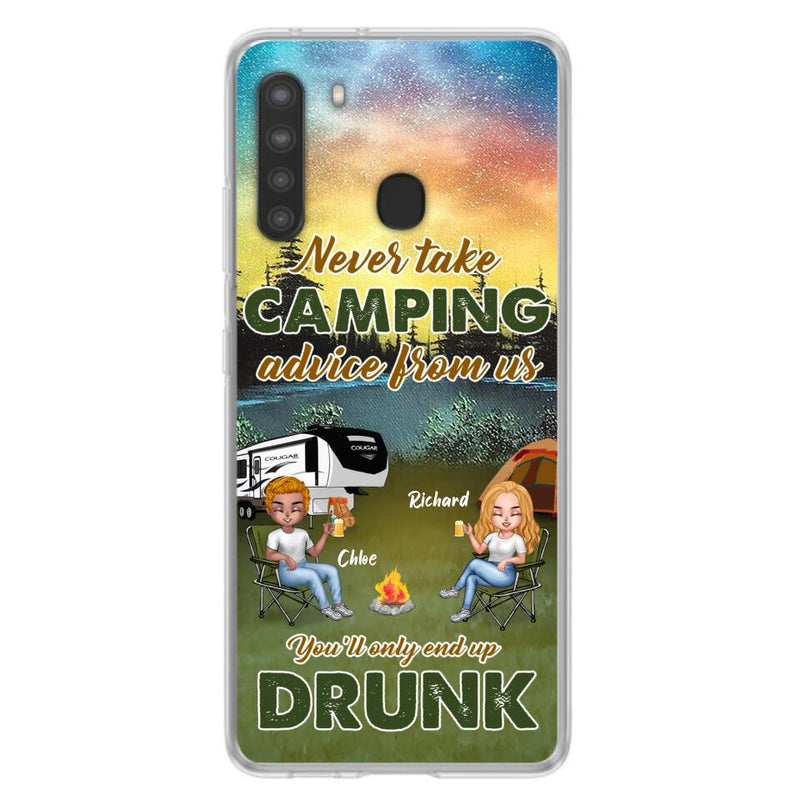 Personalized Camping Friend Phone Case - Up to 7 People - Gift Idea For Camping Friends - We're Like A Really Small Gang - Case For iPhone And Samsung
