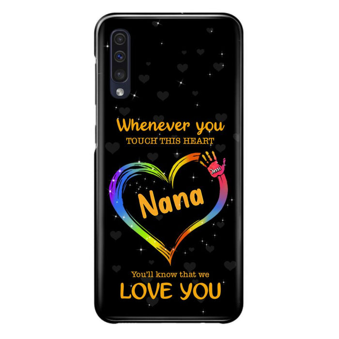 Custom Personalized Phone Case - Whenever You Touch This Heart, You'll Know That We Love You - Case For Iphone and Samsung