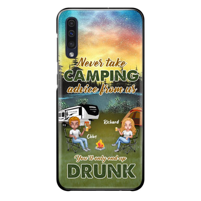 Custom Personalized Camping Friend Phone Case - Upto 7 People - Gift Idea For Camping Friends - We're Like A Really Small Gang - Case For iPhone And Samsung