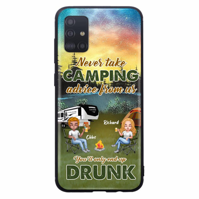 Personalized Camping Friend Phone Case - Up to 7 People - Gift Idea For Camping Friends - We're Like A Really Small Gang - Case For iPhone And Samsung