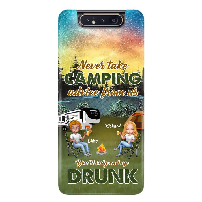 Custom Personalized Camping Friend Phone Case - Upto 7 People - Gift Idea For Camping Friends - We're Like A Really Small Gang - Case For iPhone And Samsung