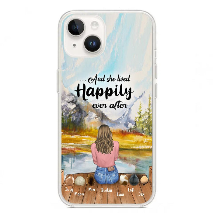 Custom Personalized Pet Phone Case - Gifts For Pet Lovers With 6 Pets - Case for Iphone and  Samsung