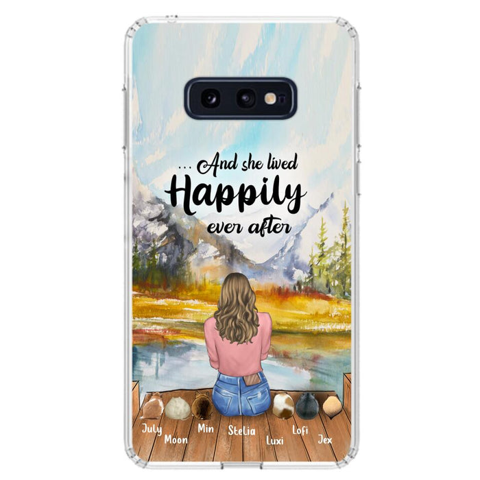 Personalized Dog Mom Phone Case - Up to 4 Dogs - And She Lived Happily Ever After