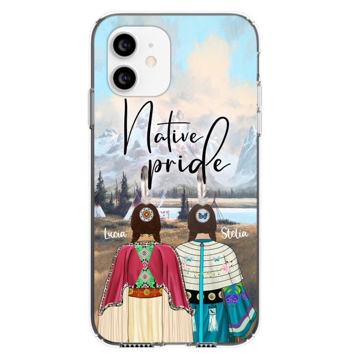 Custom Personalized Native American Couple Phone Case - Native Pride - Case Phone For iPhone And Samsung
