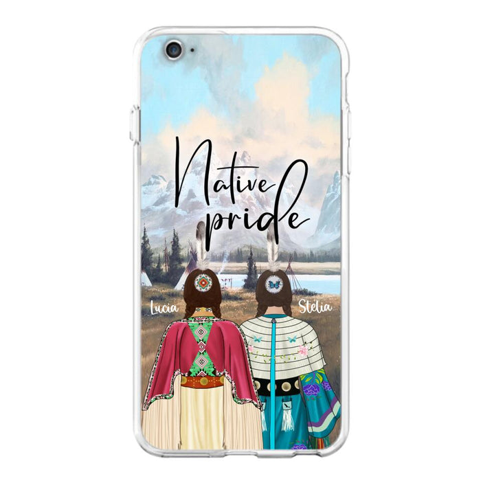 Custom Personalized Native American Couple Phone Case - Native Pride - Case Phone For iPhone And Samsung