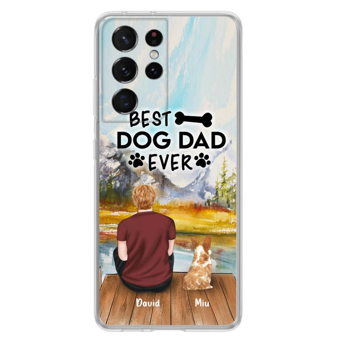 Personalized Dog Dad Phone Case - Up to 4 Dogs - Best Dog Dad Ever