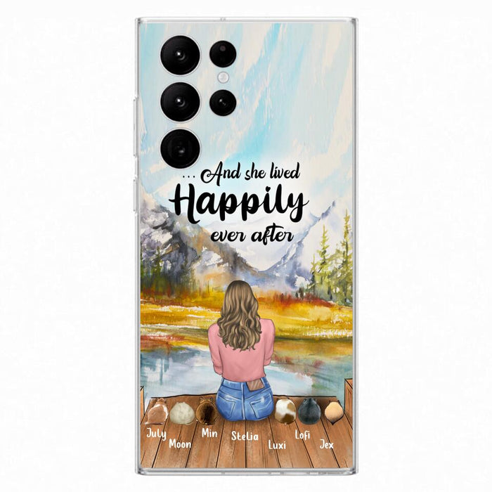 Personalized Dog Mom Phone Case - Up to 4 Dogs - And She Lived Happily Ever After