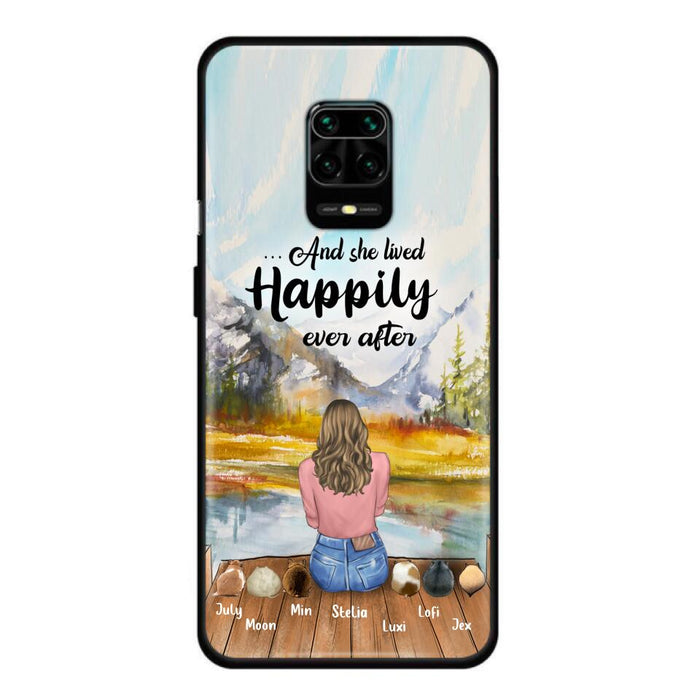 Personalized Dog Mom Phone Case - Up to 4 Dogs - And She Lived Happily Ever After
