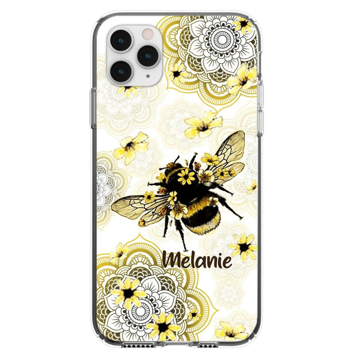 Custom Personalized Bee Phone Case - Upto 5 Bees - Gift For Bee Lovers