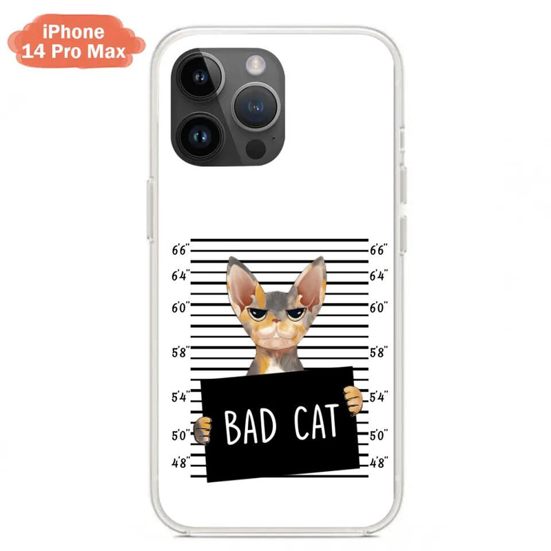 Personalized Bad Cat Phone Case - Up to 2 Cats - Gift Idea For Cat Lover - Yes, We're Aware Of How Obnoxious - Case For iPhone And Samsung
