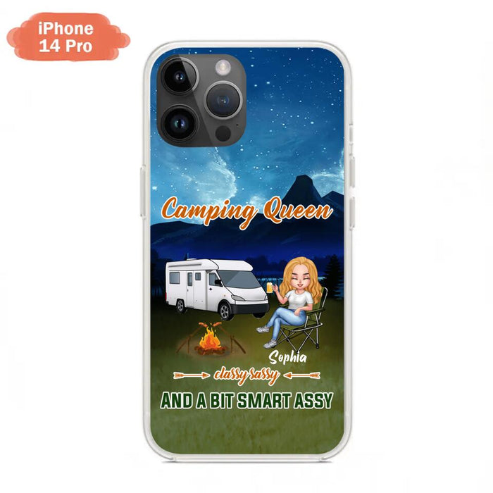 Custom Personalized Camping Queen Phone Case - Gift Idea For Camping Lover - Case For iPhone And Samsung