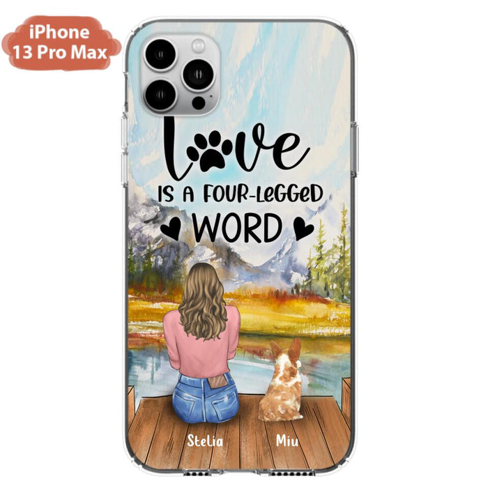 Custom Personalized Pet Mom/Pet Dad Phone Case - Gift for Dog Lovers/Cat Lovers - Up to 4 Pets - Life is better with fur babies