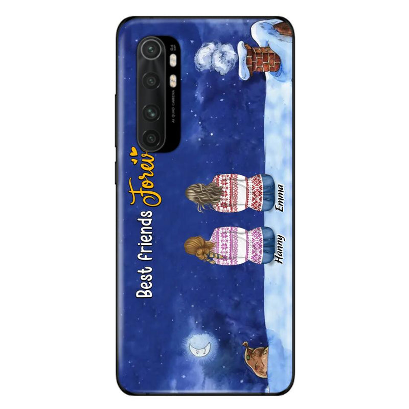 Personalized Christmas Sisters Phone Case - Christmas Gift Idea For Friends/Sisters - Up to 12 People - Best Friends Forever - Case For Xiaomi, Oppo And Huawei