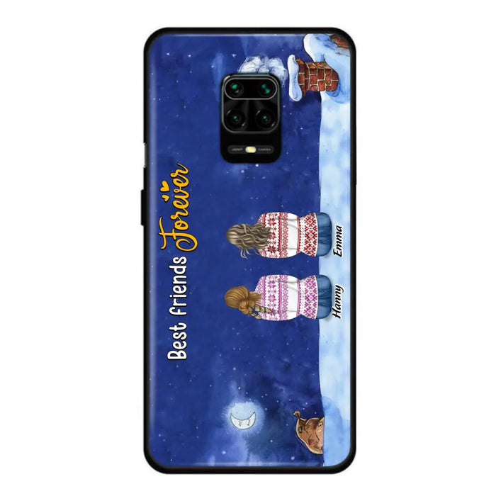 Custom Personalized Christmas Sisters Phone Case - Christmas Gift Idea For Friends/Sisters - Upto 12 People - Best Friends Forever - Case For Xiaomi, Oppo And Huawei