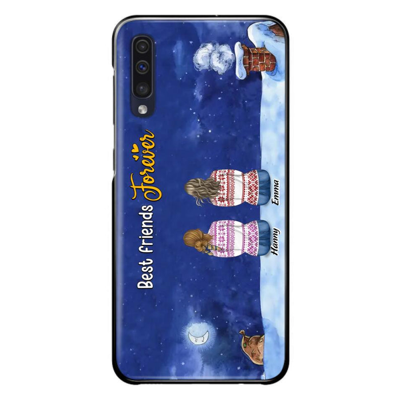 Personalized Christmas Sisters Phone Case - Christmas Gift Idea For Friends/Sisters - Up to 12 People - Best Friends Forever - Case For iPhone And Samsung