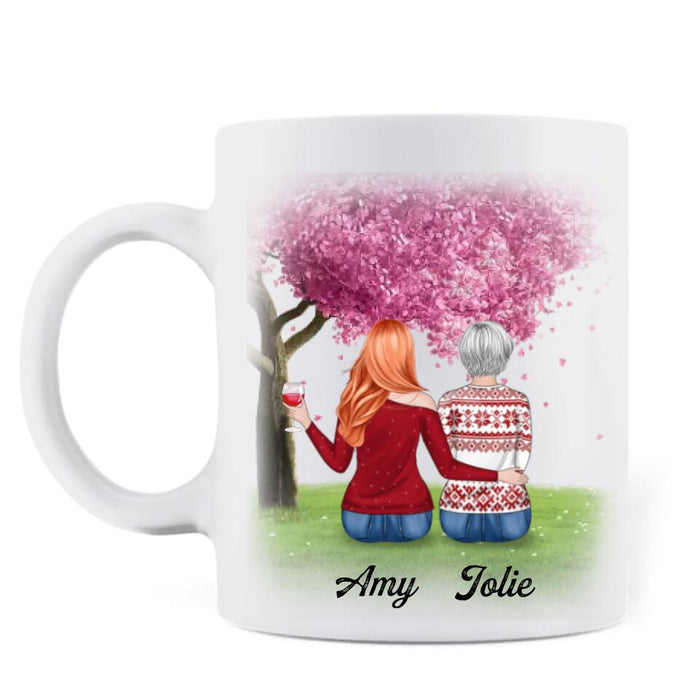 Custom Personalized Mother Mug - Upto 4 People - Gift Idea For Mother's Day/Christmas - Home Is Where Mom Is