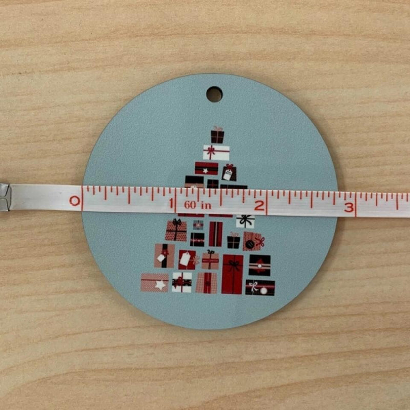 Personalized First Christmas At Our New Home Circle Wooden Ornament - Couple With Kids And Pets - Christmas Gift Idea For Couple/Family - Our First Christmas