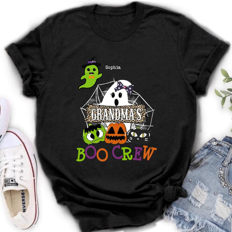 Personalized Grandma's Boo Crew T-Shirt/Hoodie/Sweatshirt/Long Sleeve - Gift for Grandma/Halloween - Up to 6 Kids