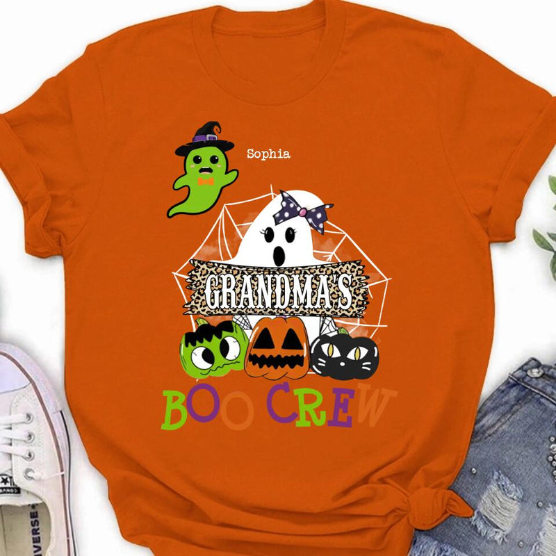 Personalized Grandma's Boo Crew T-Shirt/Hoodie/Sweatshirt/Long Sleeve - Gift for Grandma/Halloween - Up to 6 Kids