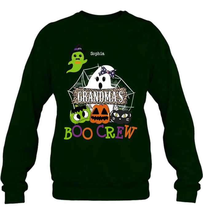 Custom Personalized Grandma's Boo Crew T-Shirt/Hoodie/Sweatshirt/Long Sleeve - Gift for Grandma/ Halloween - Up to 6 Kids