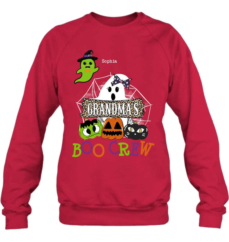 Personalized Grandma's Boo Crew T-Shirt/Hoodie/Sweatshirt/Long Sleeve - Gift for Grandma/Halloween - Up to 6 Kids