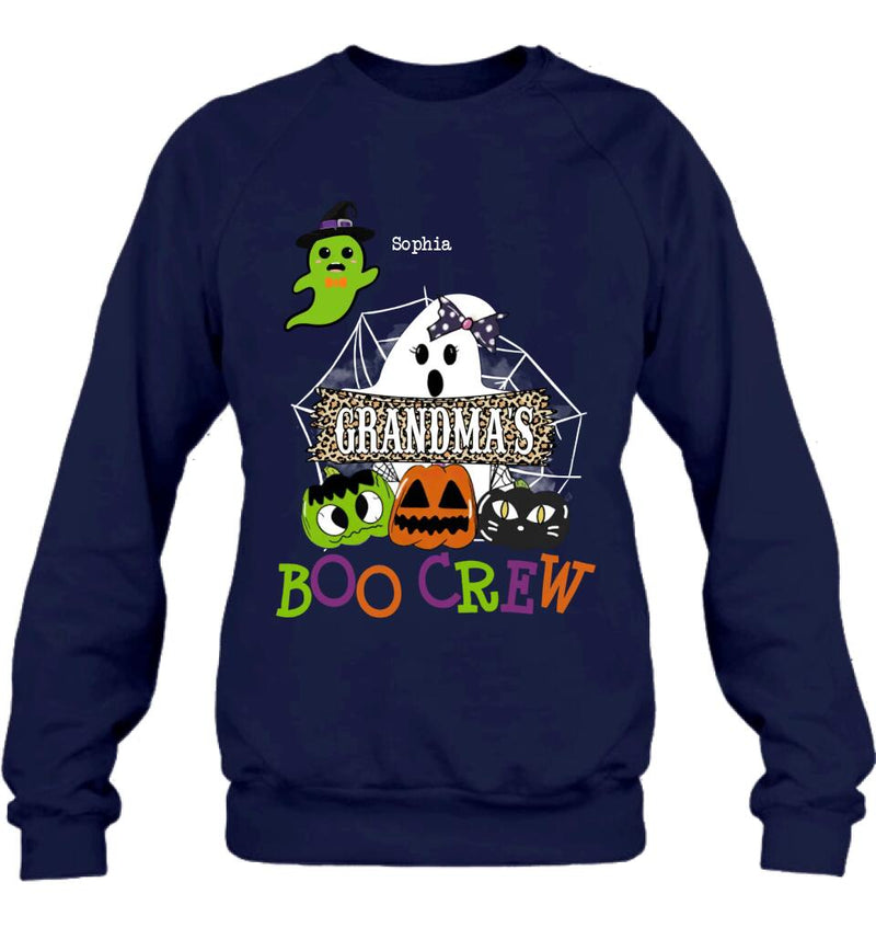 Personalized Grandma's Boo Crew T-Shirt/Hoodie/Sweatshirt/Long Sleeve - Gift for Grandma/Halloween - Up to 6 Kids