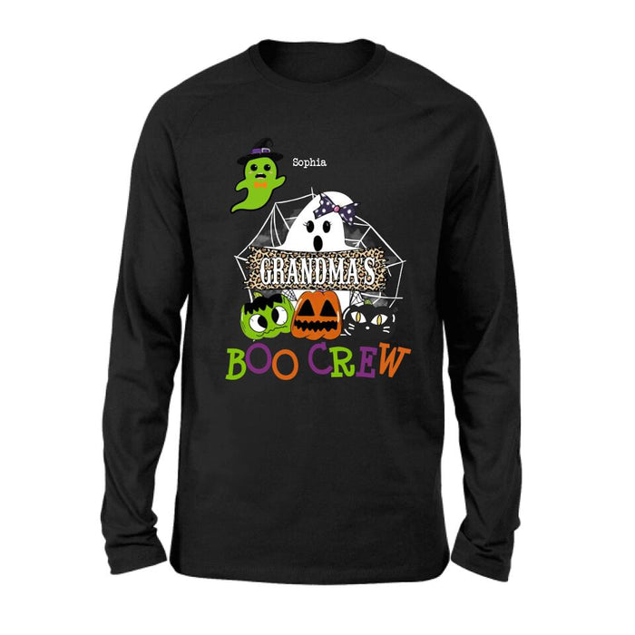 Custom Personalized Grandma's Boo Crew T-Shirt/Hoodie/Sweatshirt/Long Sleeve - Gift for Grandma/ Halloween - Up to 6 Kids