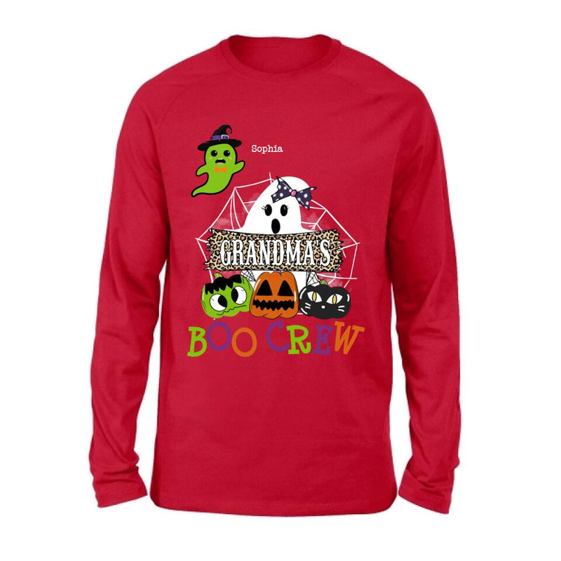 Personalized Grandma's Boo Crew T-Shirt/Hoodie/Sweatshirt/Long Sleeve - Gift for Grandma/Halloween - Up to 6 Kids