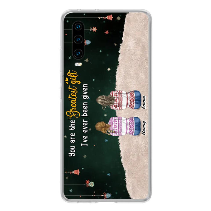 Custom Personalized Christmas Friends Phone Case - Christmas Gift Idea For Friends/Sisters - Upto 12 People - You Are The Greatest Gift I've Ever Been Given - Case For Xiaomi, Oppo And Huawei