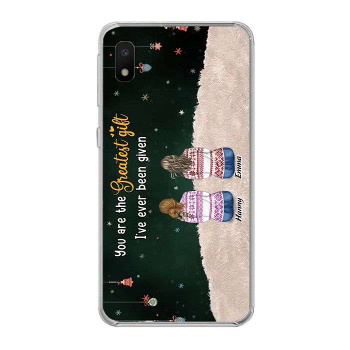 Custom Personalized Christmas Friends Phone Case - Christmas Gift Idea For Friends/Sisters - Upto 12 People - You Are The Greatest Gift I've Ever Been Given - Case For iPhone And Samsung