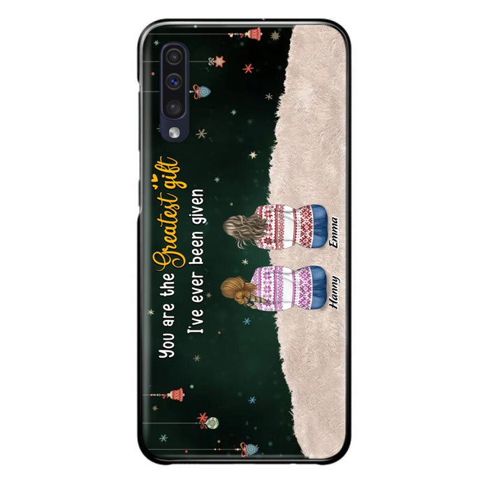 Custom Personalized Christmas Friends Phone Case - Christmas Gift Idea For Friends/Sisters - Upto 12 People - You Are The Greatest Gift I've Ever Been Given - Case For iPhone And Samsung